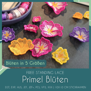 FSL Primel Blüten Stickdatei